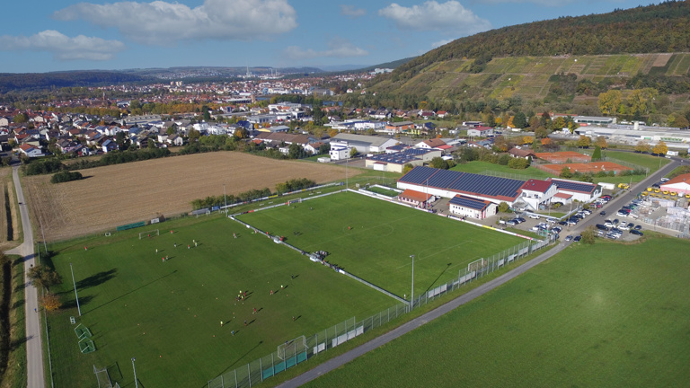 LED-Flutlichtumrüstung der  Sportplätze